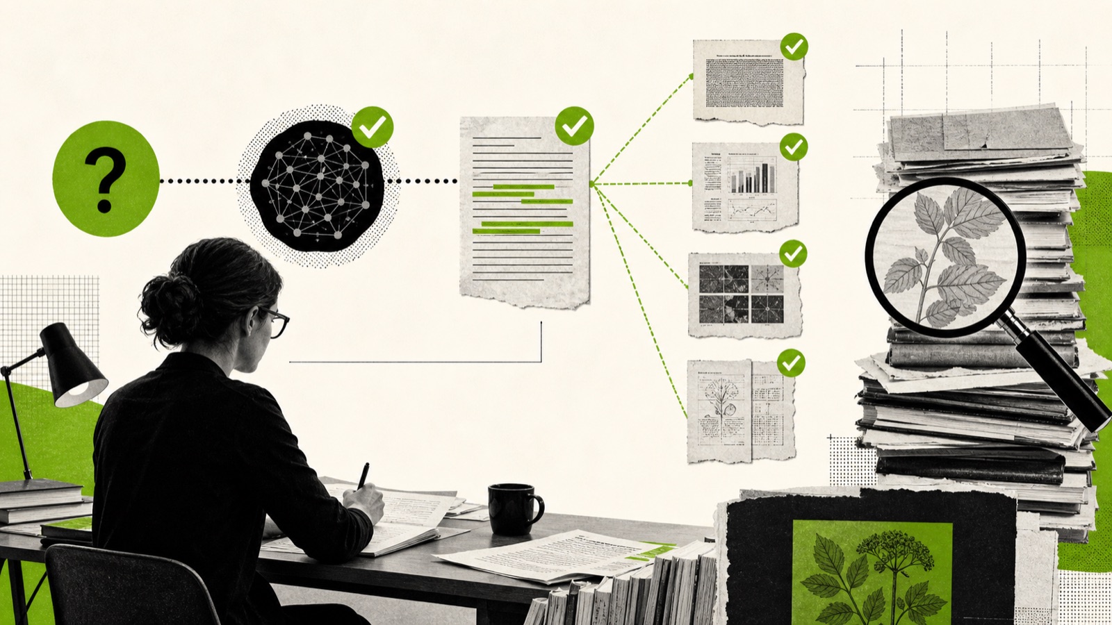 A researcher tracing an AI answer back to verified primary sources