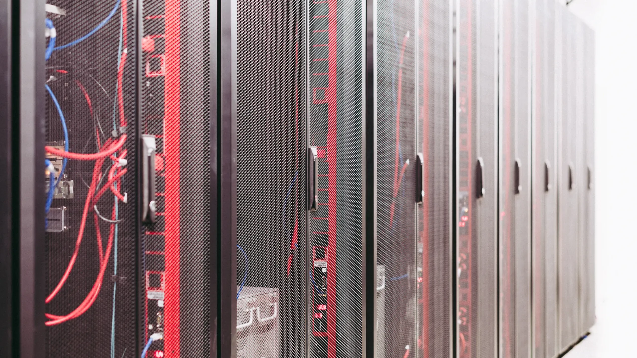 Server racks illustrating scientific computing infrastructure