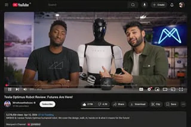 Example generated from “YouTube Video Interface Mockup”