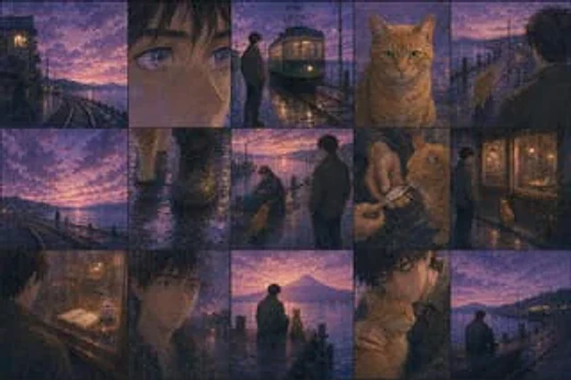 Example generated from “Haruki Murakami Style Comic Prompt”