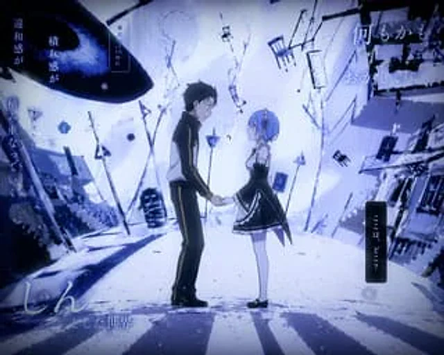 Example generated from “Surreal Anime Couple Illustration with Text Overlays”
