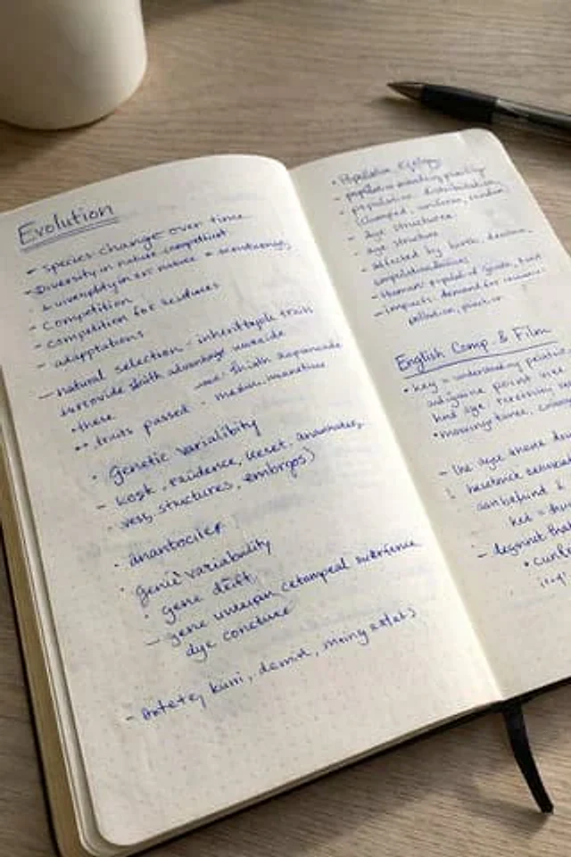 Example generated from “Realistic Handwritten Study Notes”