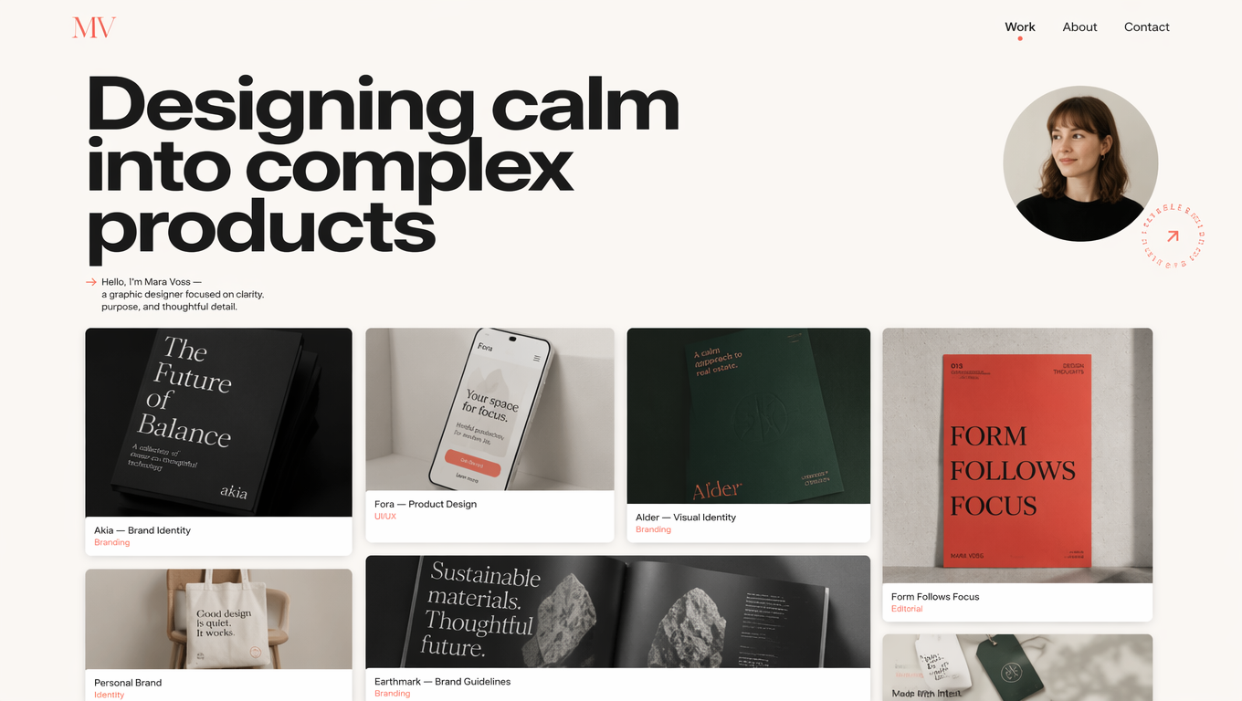 Example generated from “Design illustration · Designer Portfolio Site — API Models · CC BY 4.0”