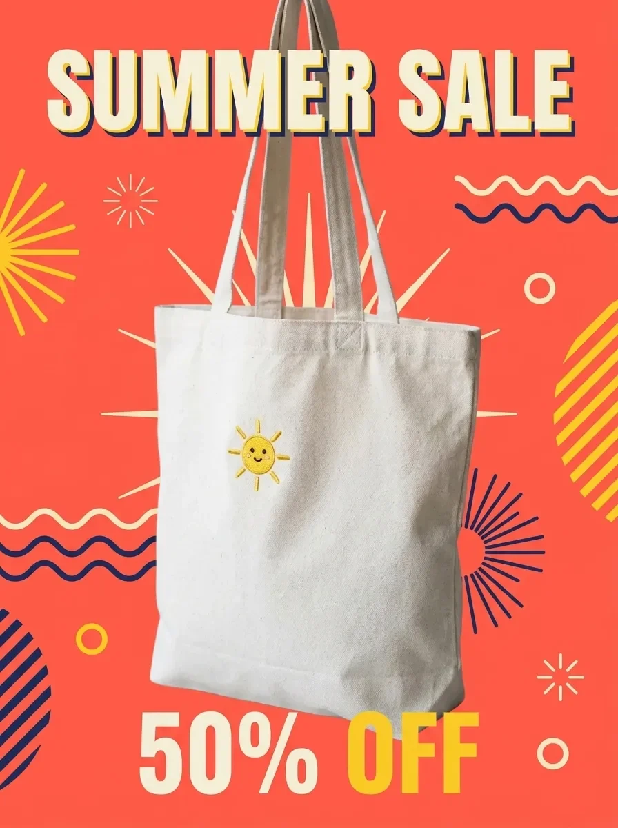 Turn a Product Photo into a Sale Poster (reference photo required)