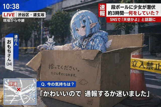 Example generated from “Breaking News Style Character Art”