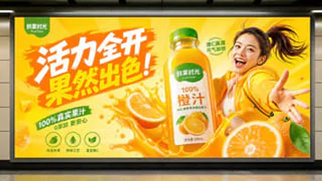 Example generated from “Subway Juice Drink Advertisement”