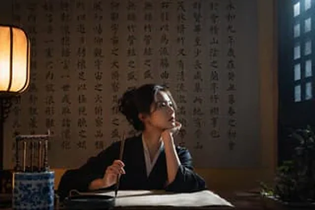 Example generated from “Cinematic Calligraphy Portrait”