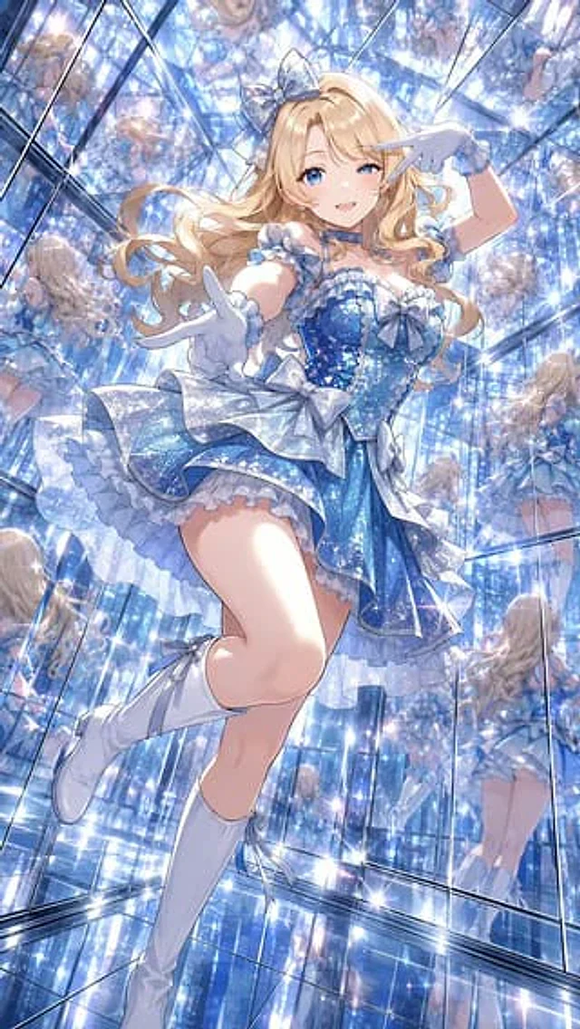 Example generated from “Anime Idol in Mirror Room”