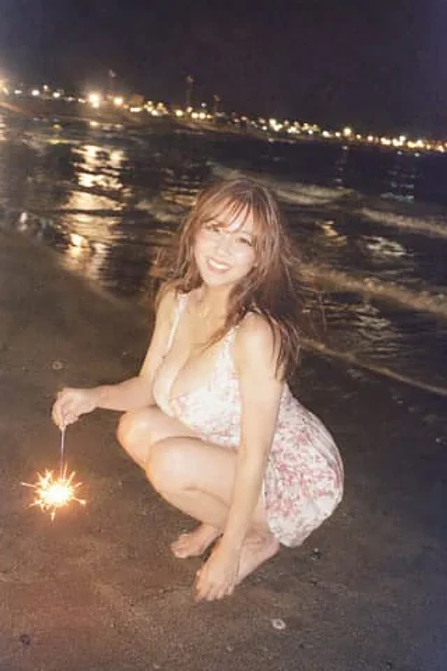Example generated from “Night Beach Sparkler Snapshot”