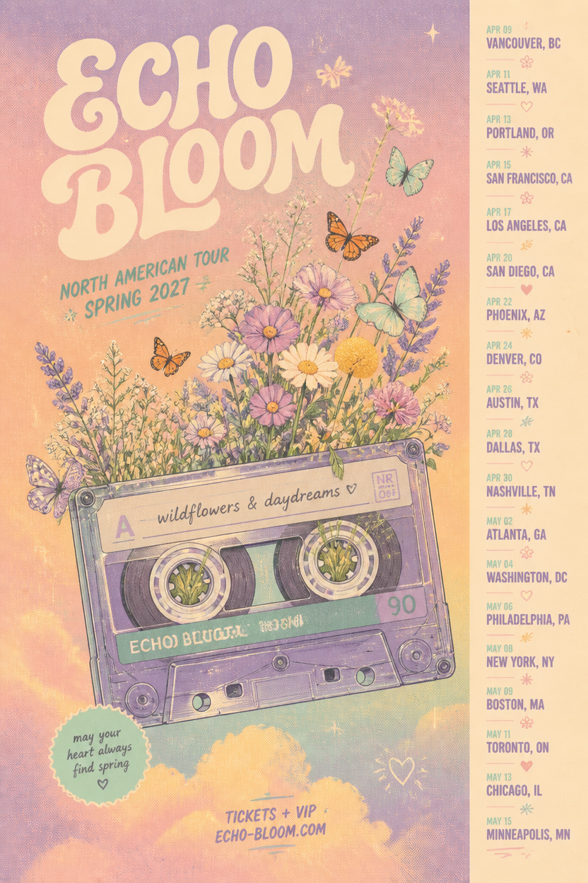 Example generated from “Design illustration · Echo Bloom Indie Tour — API Models · CC BY 4.0”