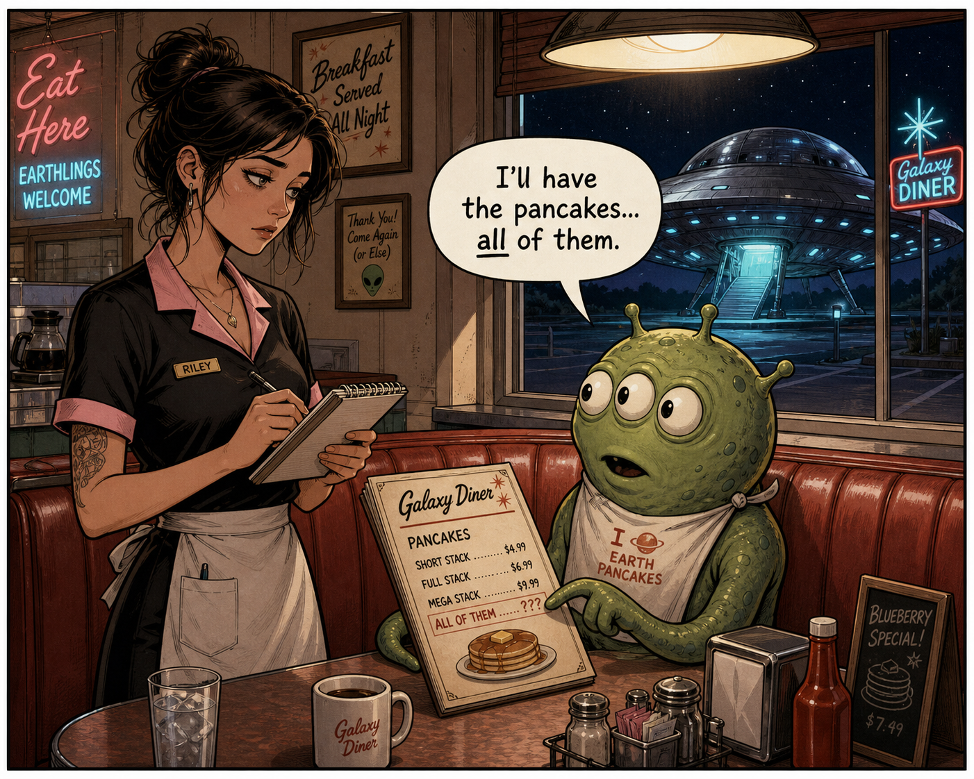 Example generated from “Alien Diner Encounter Panel — API Models · CC BY 4.0”