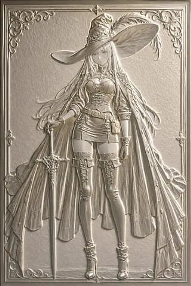 Example generated from “Embossed Luxury Card Relief Prompt”