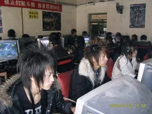 Example generated from “Nostalgic 2008 Internet Cafe Photo”