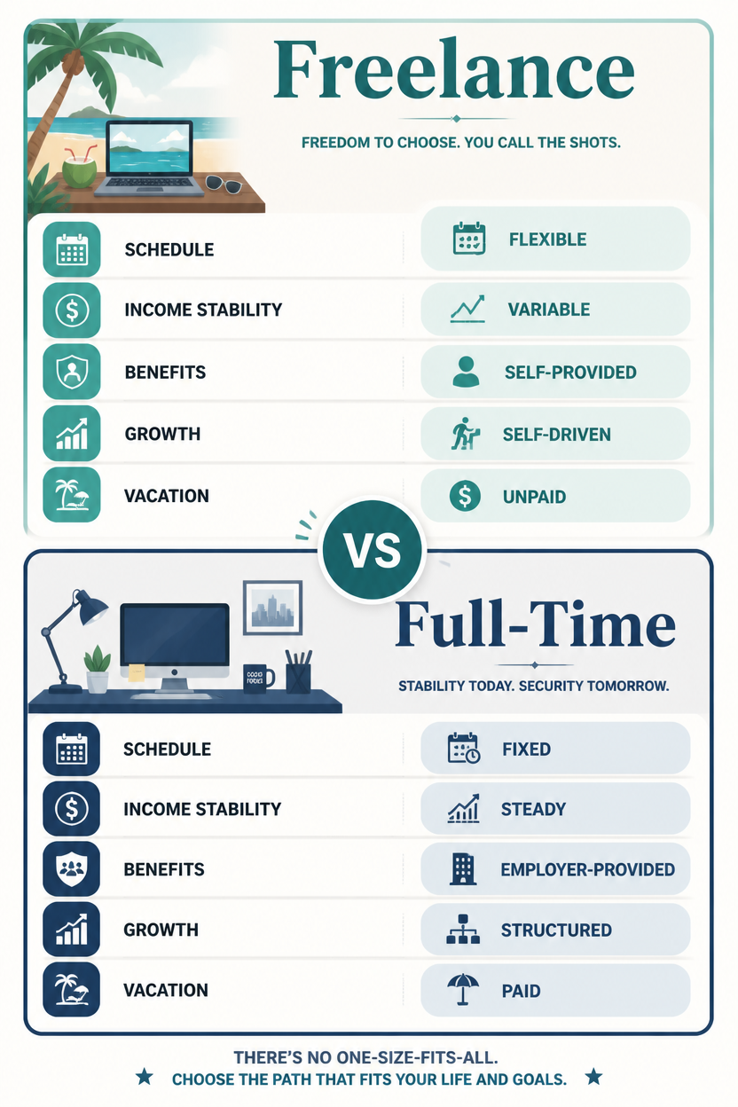 Example generated from “Design illustration · Freelance Vs Full-Time — API Models · CC BY 4.0”