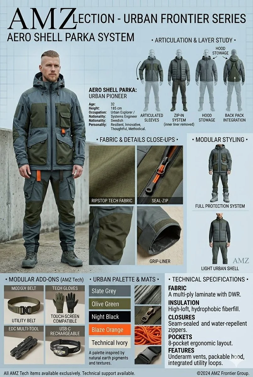 Technical Outerwear Specification Sheet