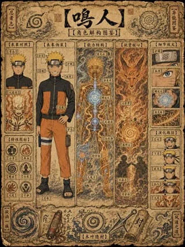 Example generated from “Ancient Ninja Character Anatomy Chart”