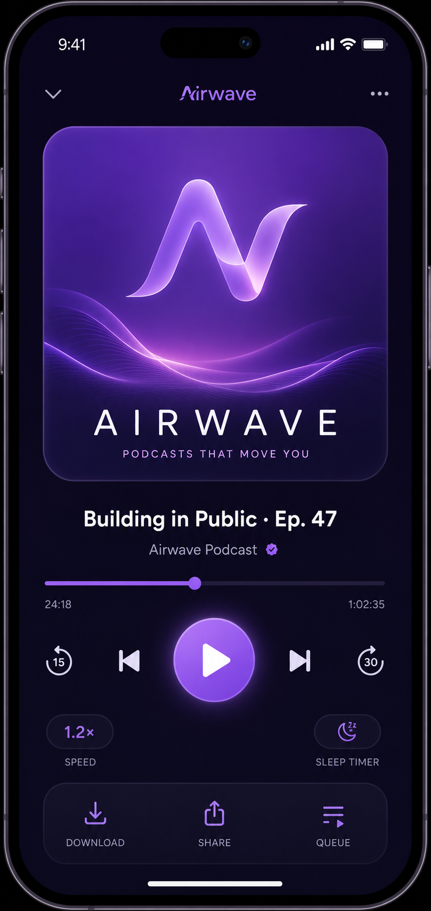Example generated from “Design illustration · Podcast App Player Screen — API Models · CC BY 4.0”