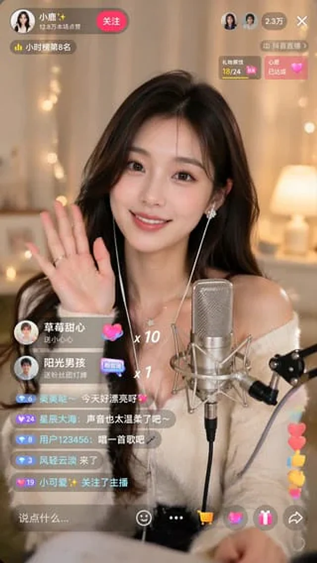 Example generated from “Douyin Live Stream UI Prompt”