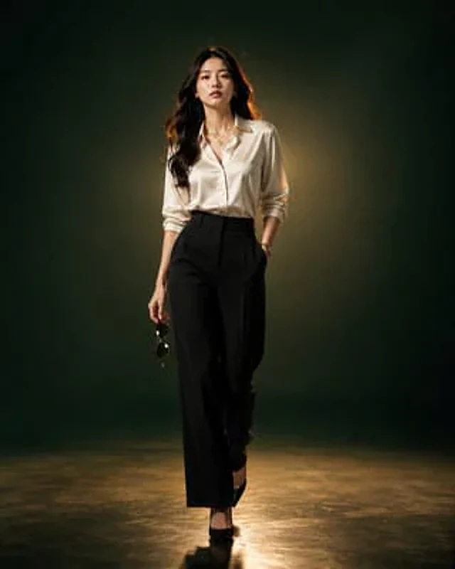 Example generated from “Luxury Fashion Editorial Portrait”