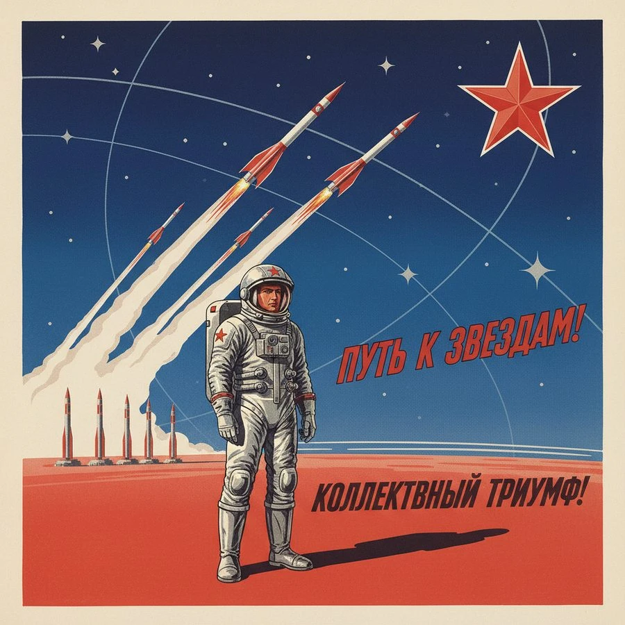 Soviet Space Poster — bthnbdk · CC BY 4.0