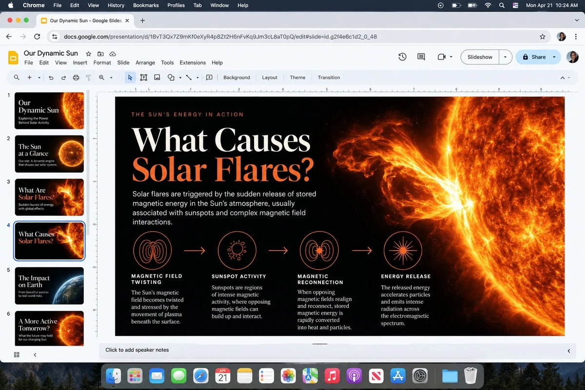 Example generated from “Science Deck Screenshot”