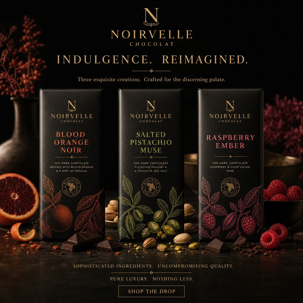 Luxury Chocolate Campaign Poster — ClawLabs AI · MIT