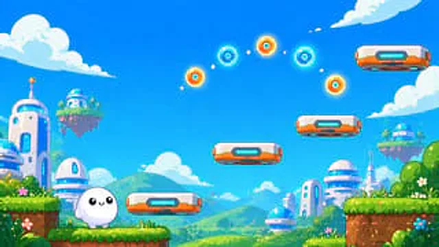 Example generated from “Cute Futuristic Platformer Scene”