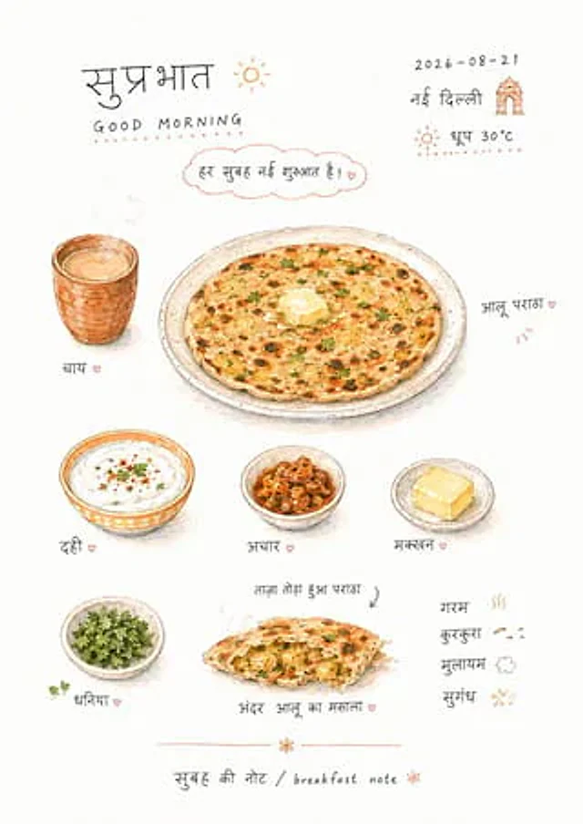 Example generated from “Hand-drawn Breakfast Journal Aesthetic Poster”