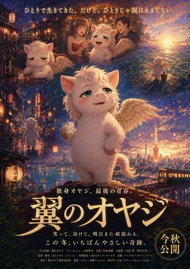 Example generated from “Japanese Fantasy Winged Pig Film Poster”