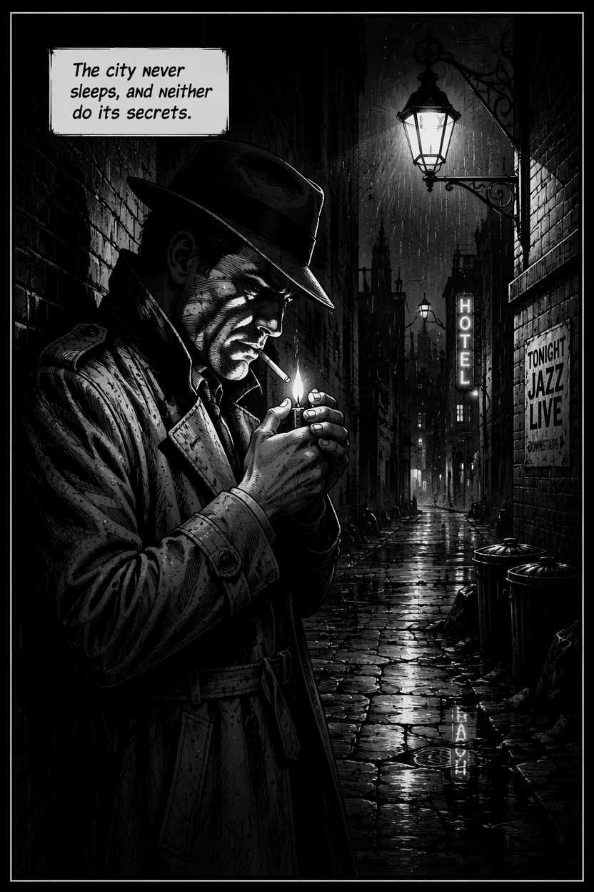 Example generated from “Noir Detective Alley — API Models · CC BY 4.0”