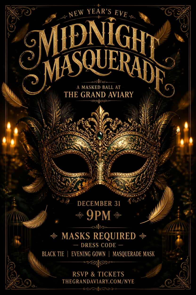 Example generated from “Design illustration · Midnight Masquerade Ball — API Models · CC BY 4.0”
