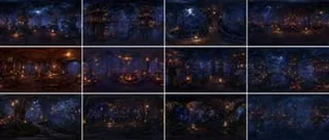Example generated from “360-Degree Forest World Panorama Grid”
