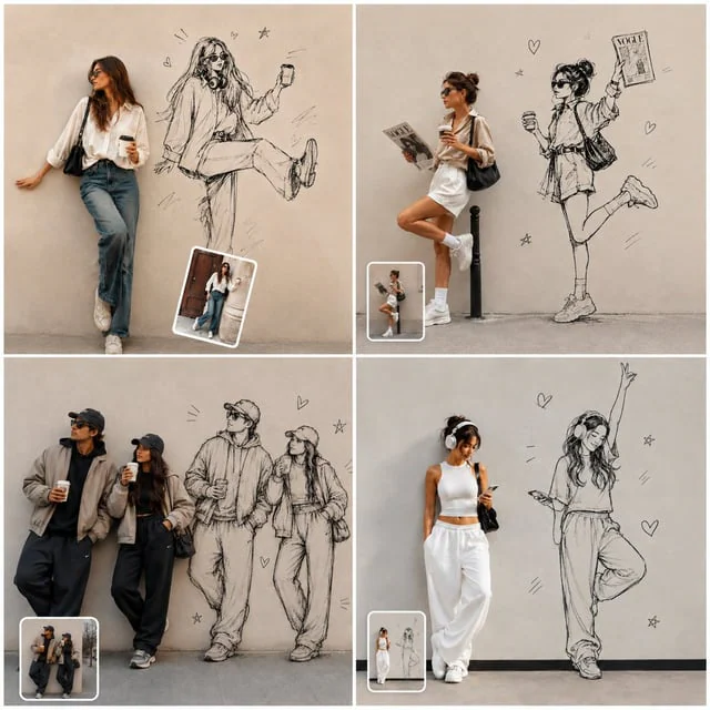 Example generated from “Street Fashion Sketch Alter Ego Collage”