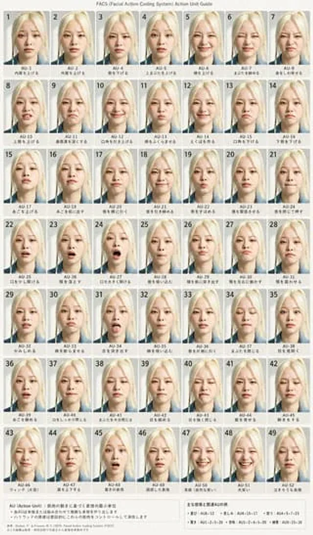 Example generated from “FACS Facial Expression Chart”