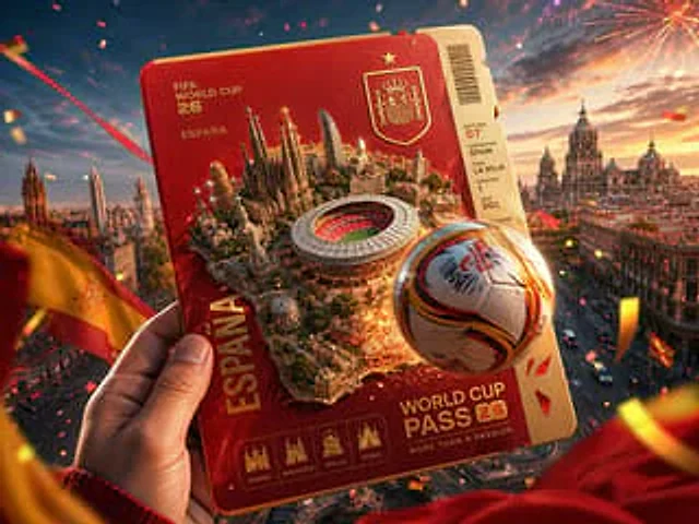 Example generated from “Spain World Cup Travel Pass Poster”