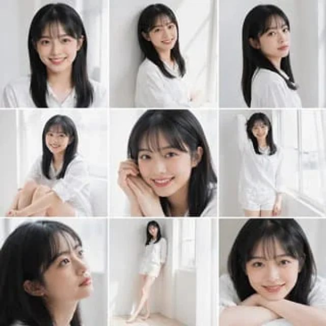 Example generated from “Clean Japanese/Korean Style Photoshoot”