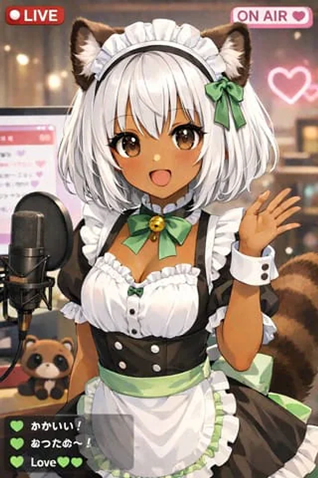 Example generated from “Anime VTuber Live Stream Overlay”
