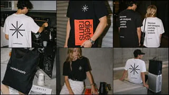 Example generated from “Minimal Streetwear Merch Campaign Grid”