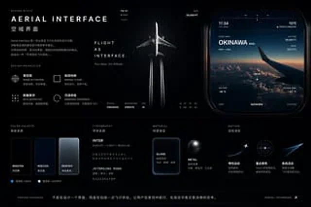 Example generated from “Aviation-Themed UI Design System Board”