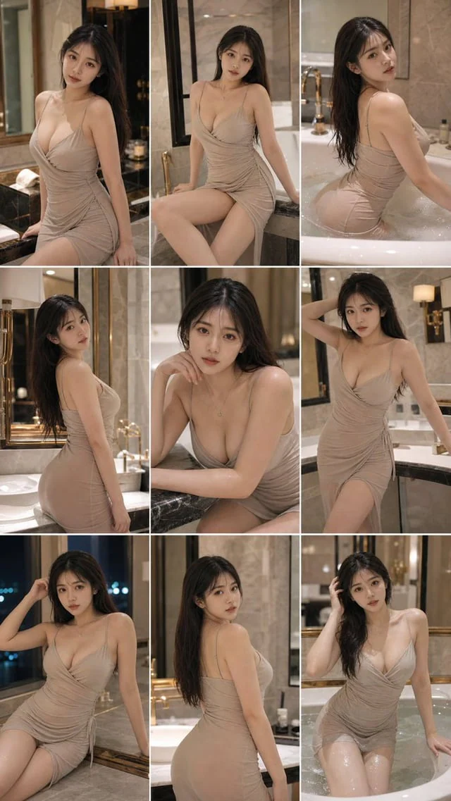 Example generated from “Elegant Bathroom Portrait Grid”