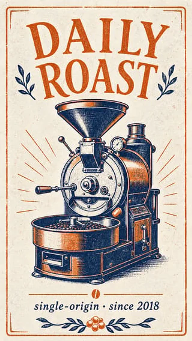 Example generated from “Indie Coffee Roastery Poster”
