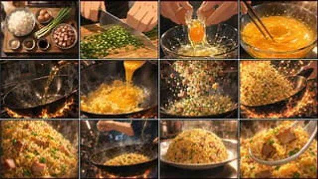 Example generated from “Golden Fried Rice Storyboard Sheet”