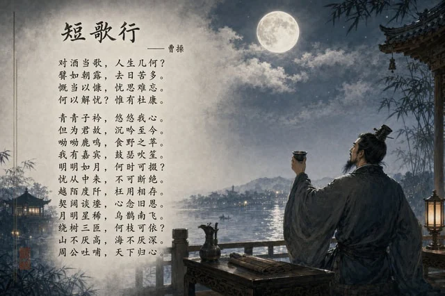 Example generated from “《短歌行》意境图”