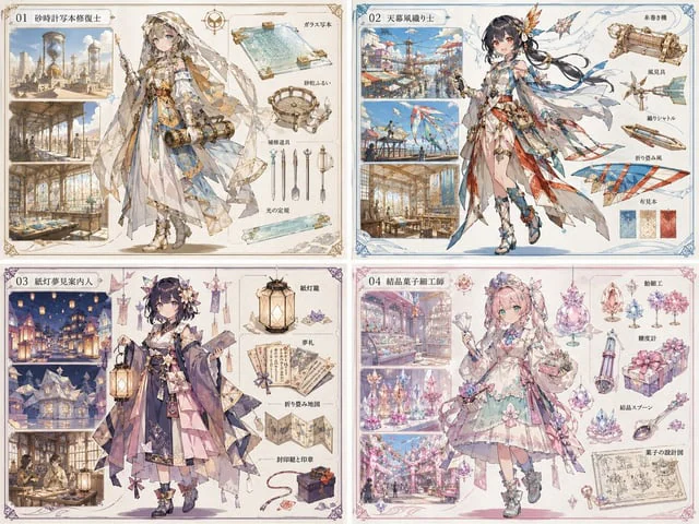 Example generated from “Anime World Building and Character Sheet”