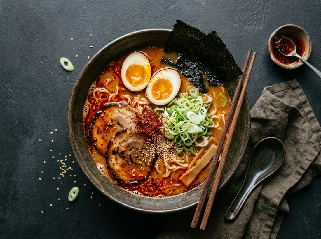 Food Overhead Ramen
