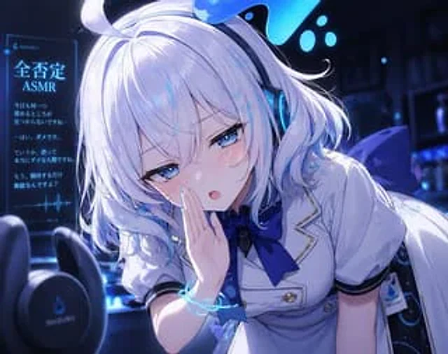 Example generated from “Blue Neon Denial ASMR Anime Portrait”