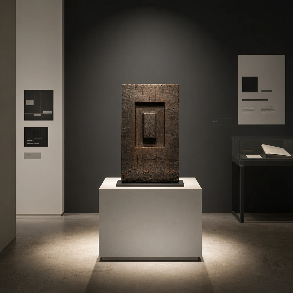 Gallery Plinth and Spotlight Study — ChaosRealmsAI · MIT