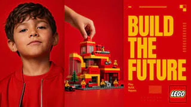 Example generated from “Red Triptych Build the Future Poster”