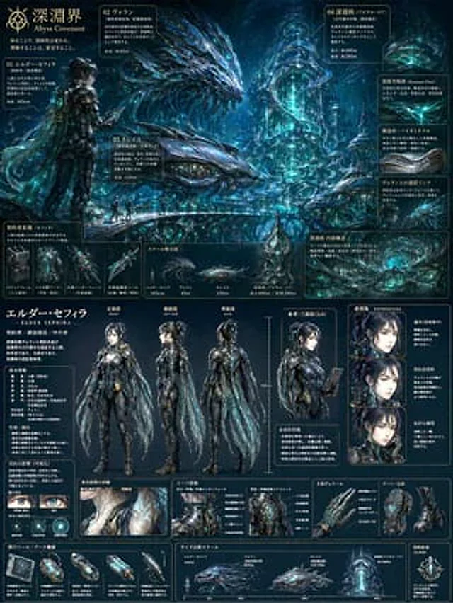 Example generated from “Sci-Fi Concept Art & Character Sheet”