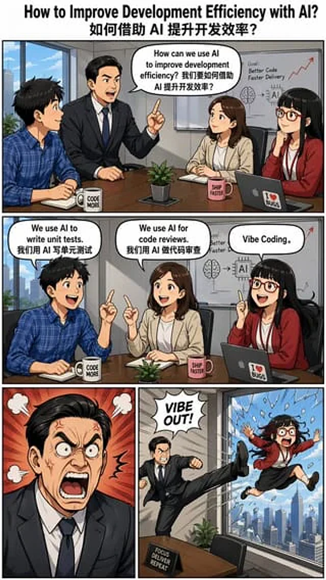 Example generated from “Out the Window meme comic prompt”